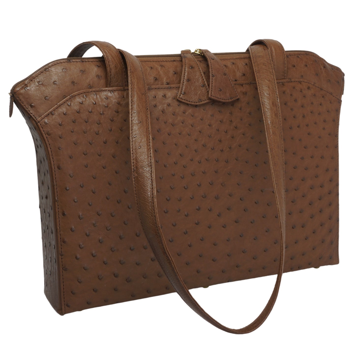 Handtasche "Die Elegante" in Braun, eleganter Shopper mit Außenfach
