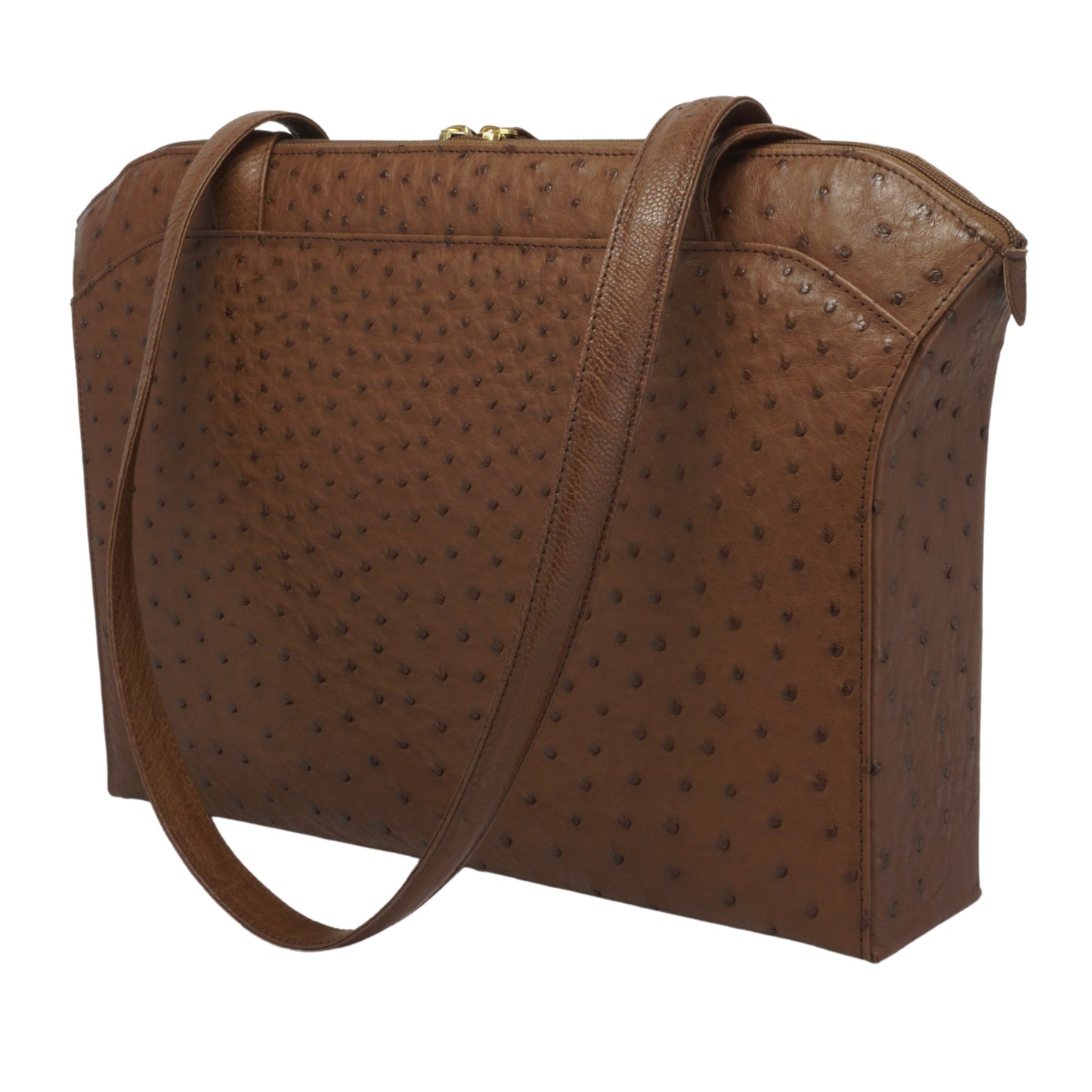 Handtasche "Die Elegante" in Braun, eleganter Shopper mit Außenfach