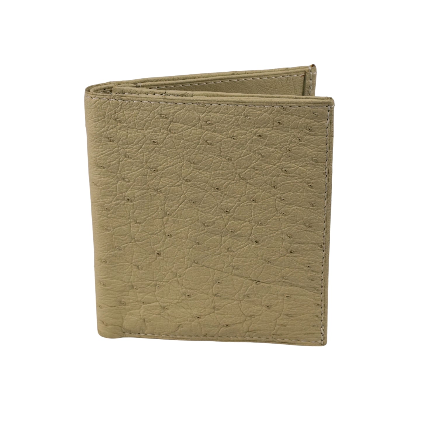 Straußenleder Portemonnaie "Das Handliche" in Beige
