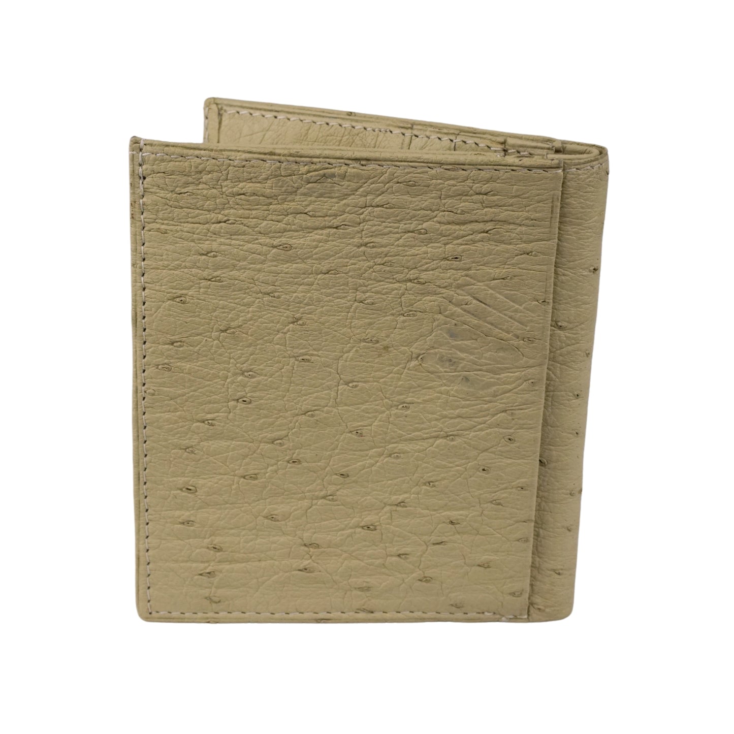 Straußenleder Portemonnaie "Das Handliche" in Beige
