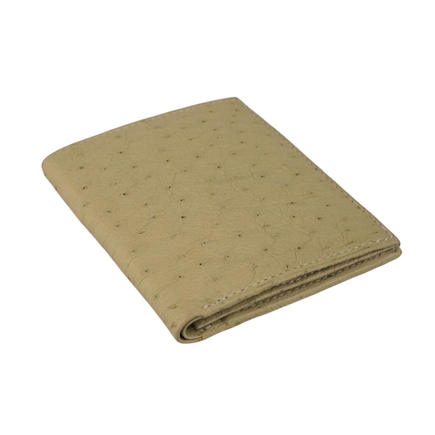 Straußenleder Portemonnaie "Das Handliche" in Beige