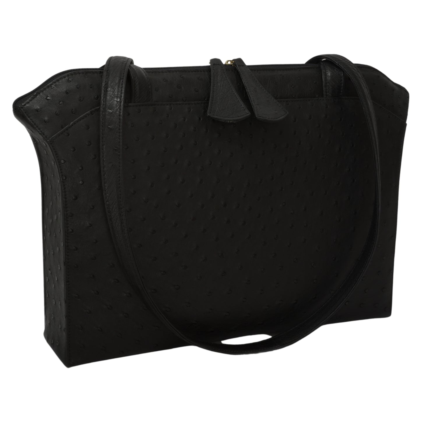 Handbag "Die Elegante" in black, elegant shopper without outside compartment