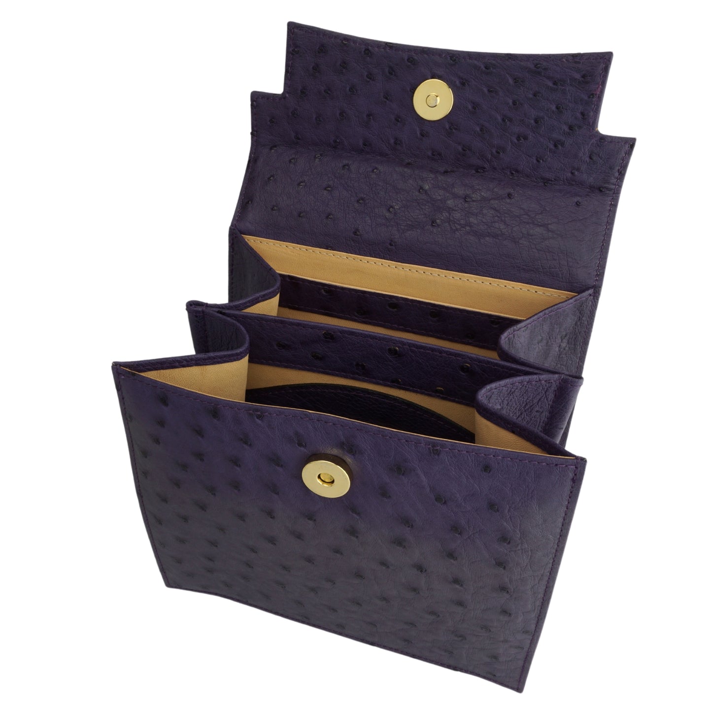 Henkeltasche "Die Feine" in Blass-Lila mit goldfarbenen Details