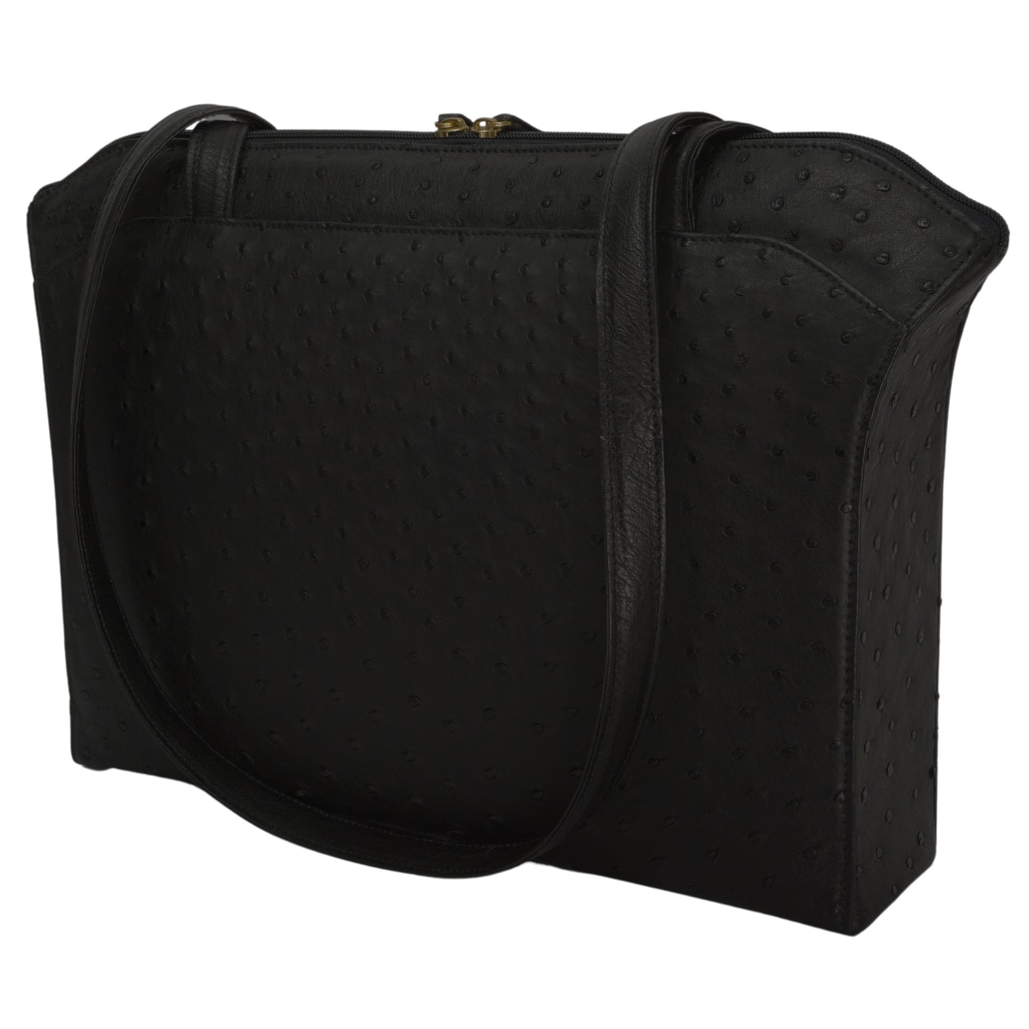Handbag "Die Elegante" in black, elegant shopper without outside compartment