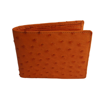 Wallet "The Timeless" in orange, card slots horizontal