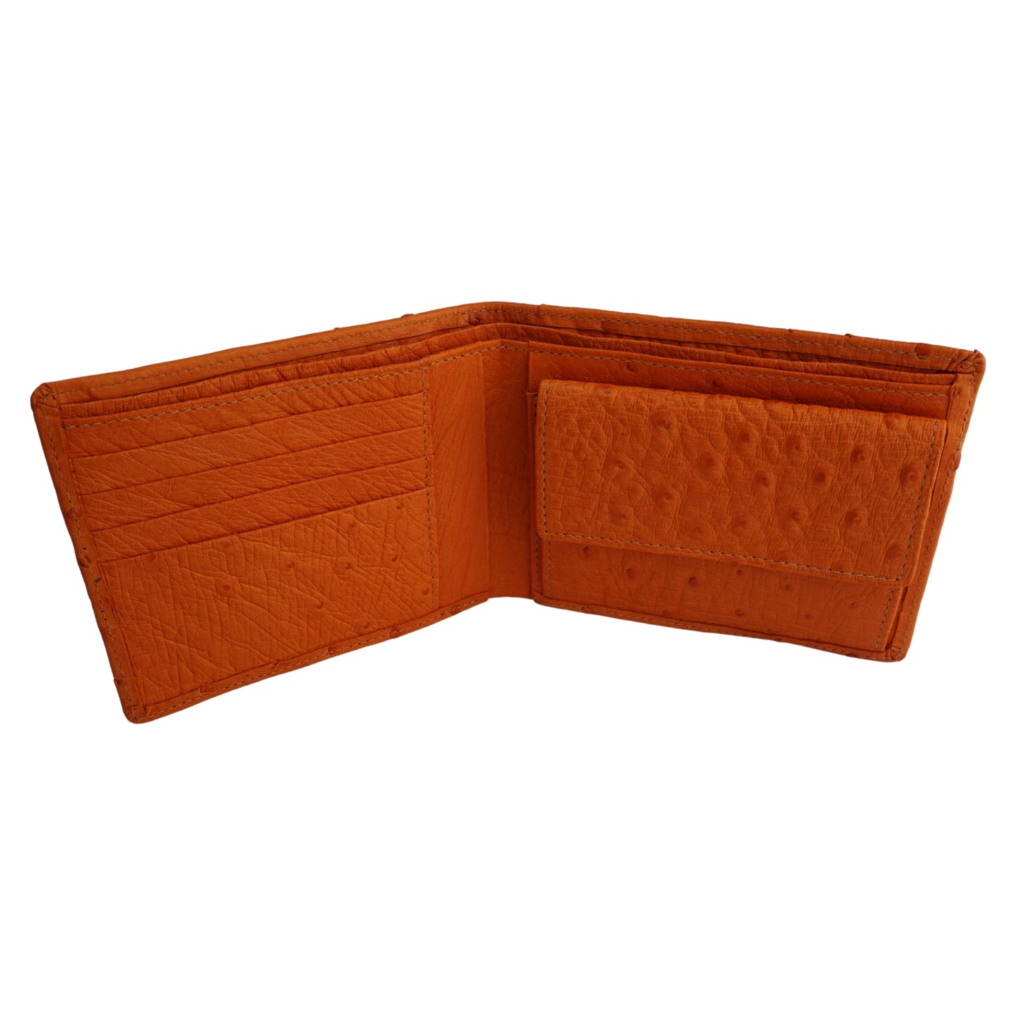 Wallet "The Timeless" in orange, card slots horizontal