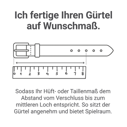 Light blue ostrich leather belt with gold buckle, custom made